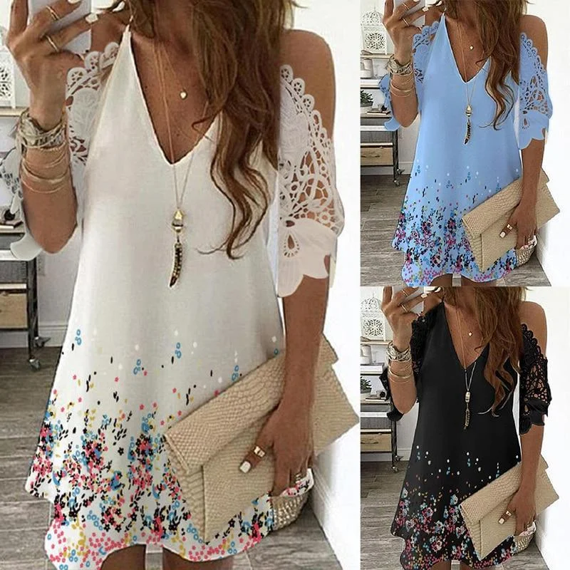 Best Sellers Floral Vintage Summer Mini-Dresses