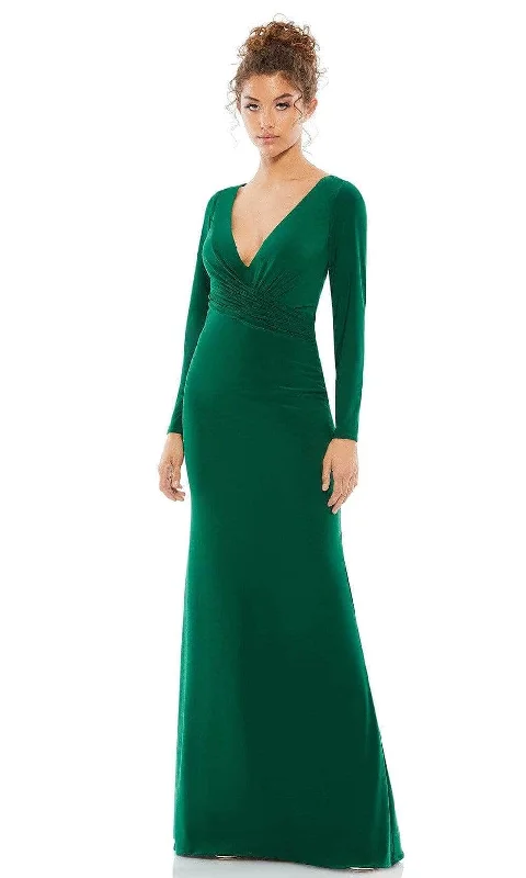 Stylish Women's Apparel Ieena Duggal - 26573 V-Neck Sheath Gown