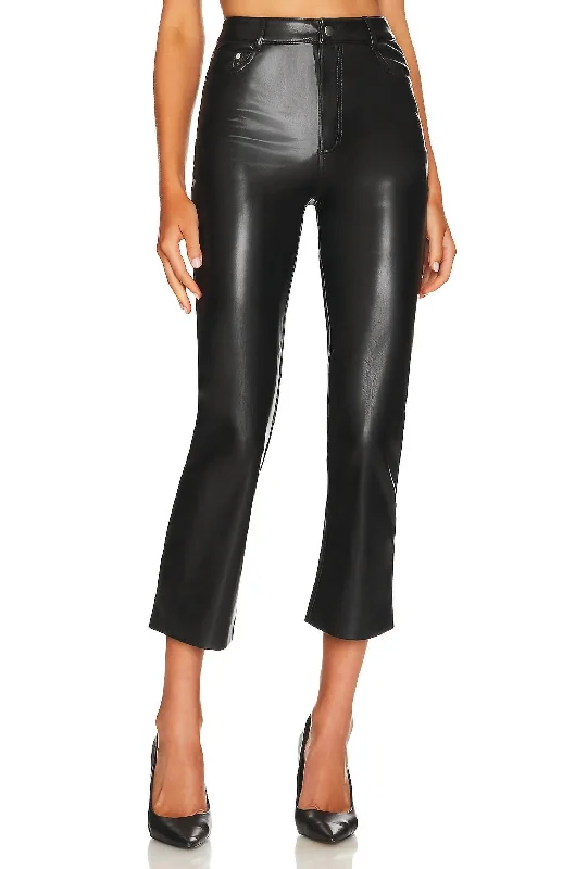 Seasonal Picks Hanie Vegan Leather Pant In Black