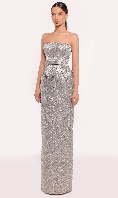 Imeless Style Tarik Ediz 98872 - Metallic Sheath Evening Gown