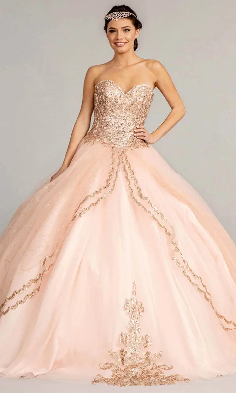 Weekend Exclusive Elizabeth K GL1973 - Strapless Sweetheart Neck Ball Gown