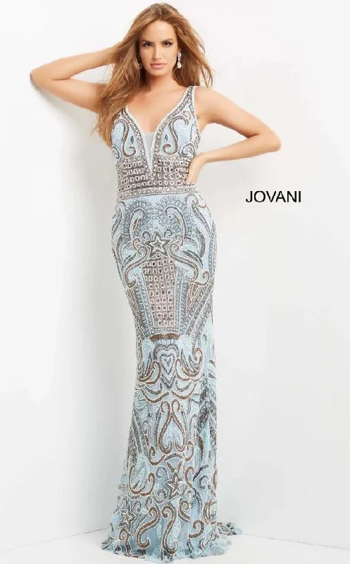 Odd Size Clearance Sale Jovani 08678 Sleeveless Long Prom Gown