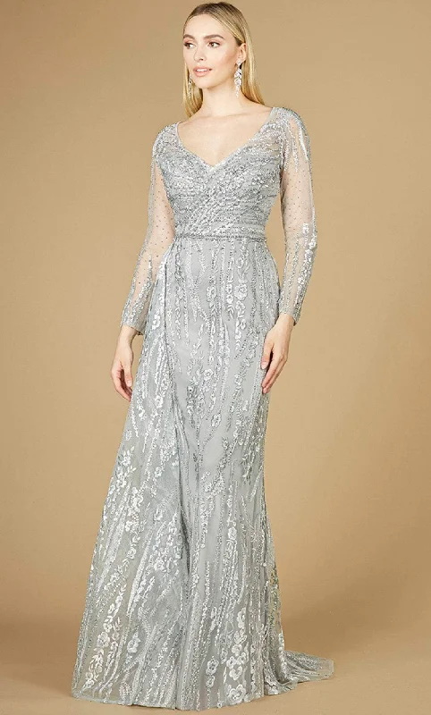 Additional Time-Limited Offers Lara Dresses 29230 - Sheer Long Sleeved Formal Gown