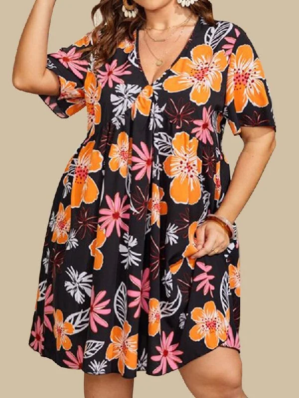 Orange Floral