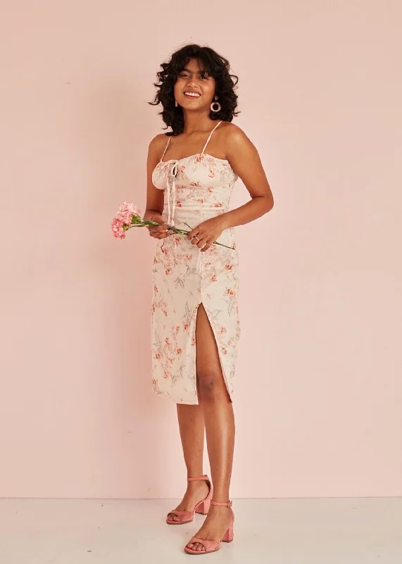 Everyday Fashion Dani Floral Chiffon Midi Dress