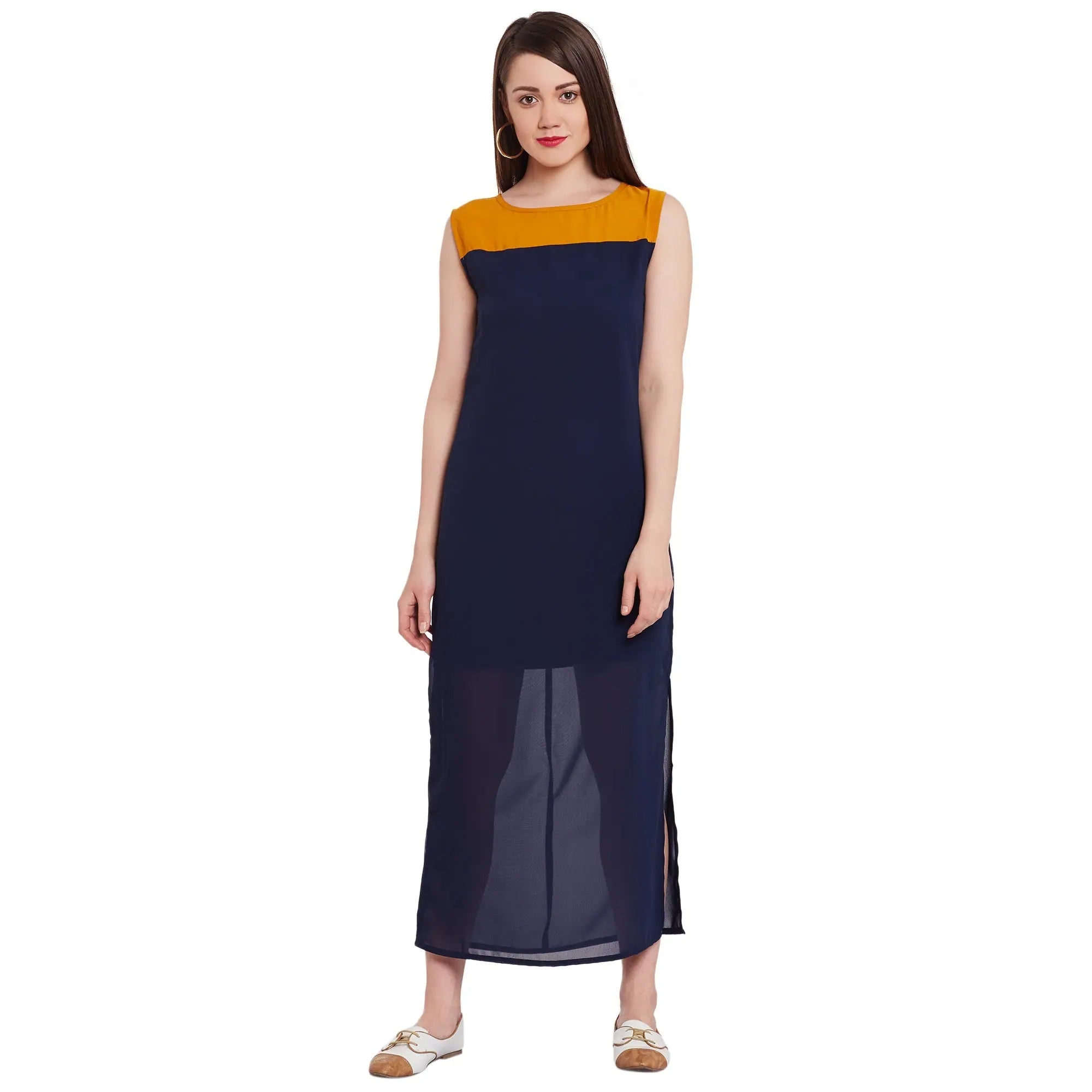 Innovate Your Wardrobe Color-Block Maxi Dress