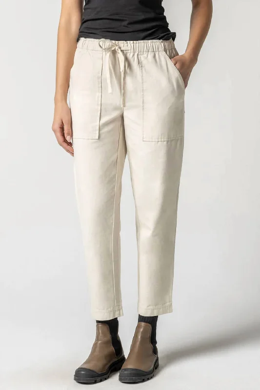 Fashion Frontiers Utility Pant In Natural