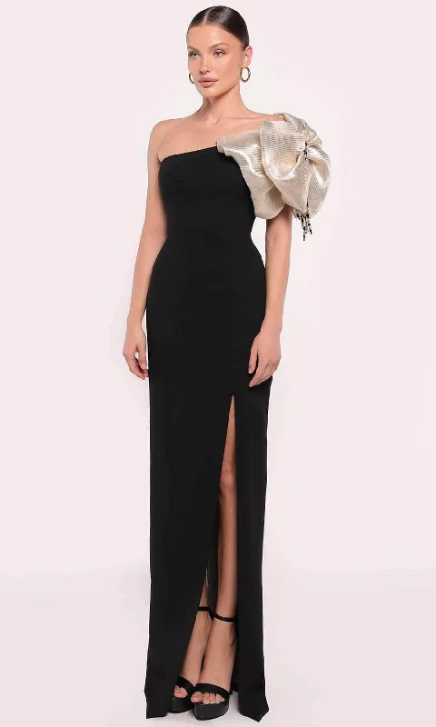 Trendy Fashion For Women Tarik Ediz 98800 - Oversized Bow Evening Gown