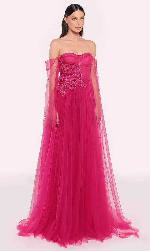 Must-Have Styles Tarik Ediz 98845 - Applique Bustier Evening Gown