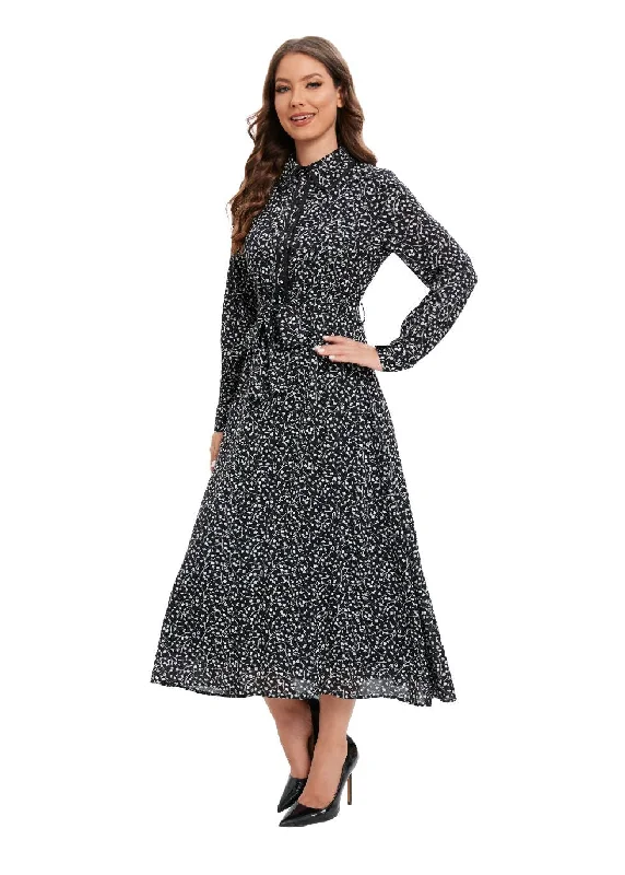 Huge Discounts This Week Shadow Print Midi Dress