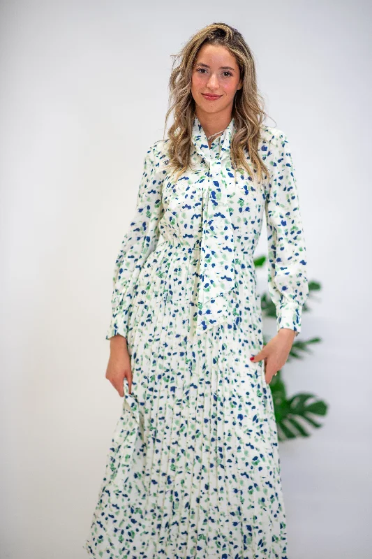 Flash Sales Sage Blossom Flowy Midi Dress