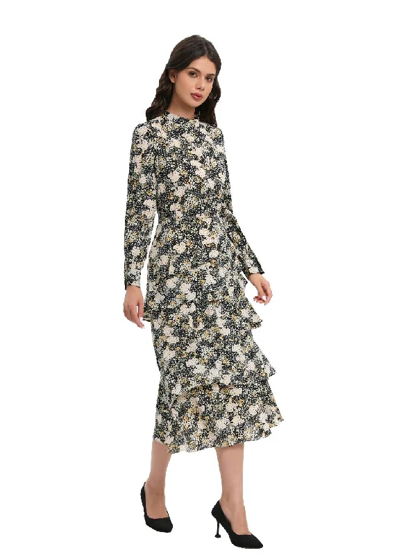 Additional Time-Limited Offers Blossom Layered Midi Dress