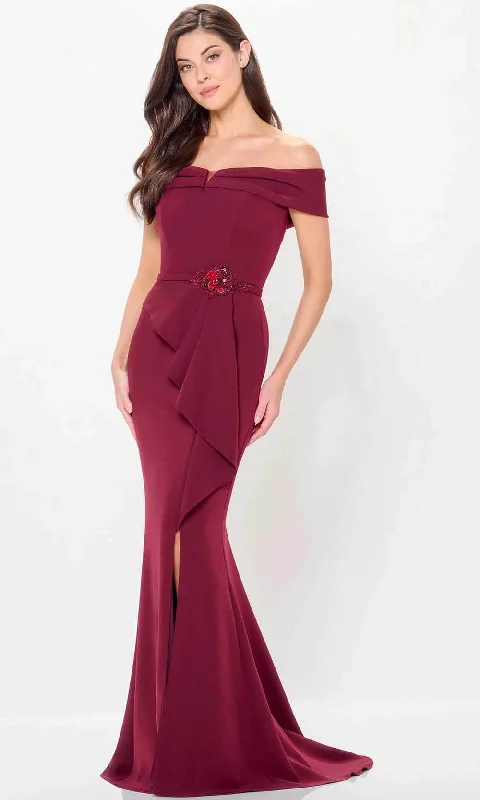 Trendy Styles Cameron Blake CB3234 - Off Shoulder Evening Gown