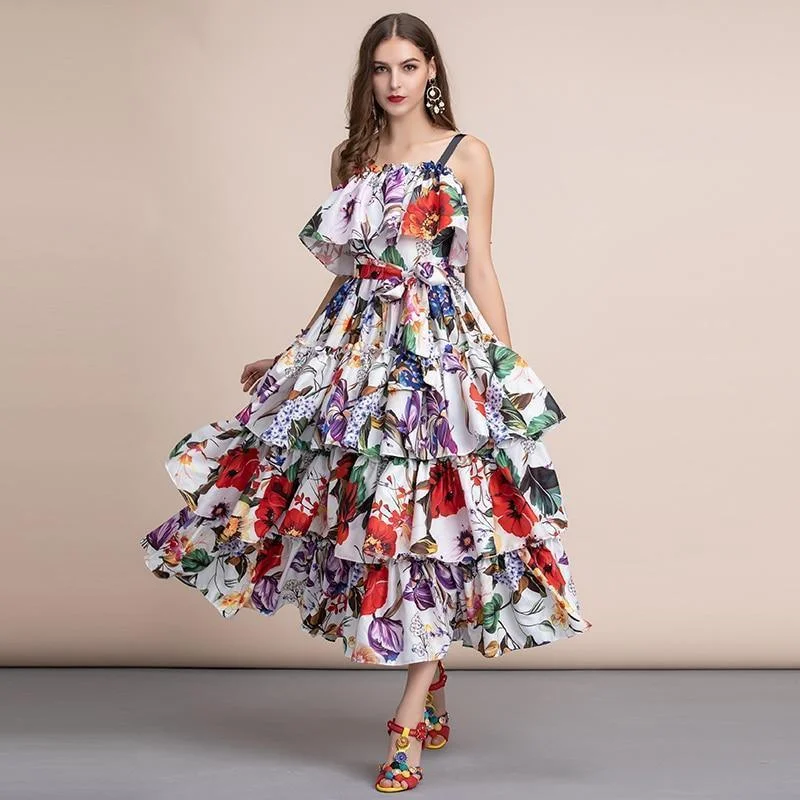 End Of Season Sale Watch Me Flow Floral Dress