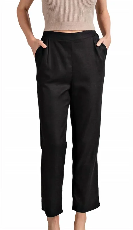 Flash Sales Straight Leg Pants In Black