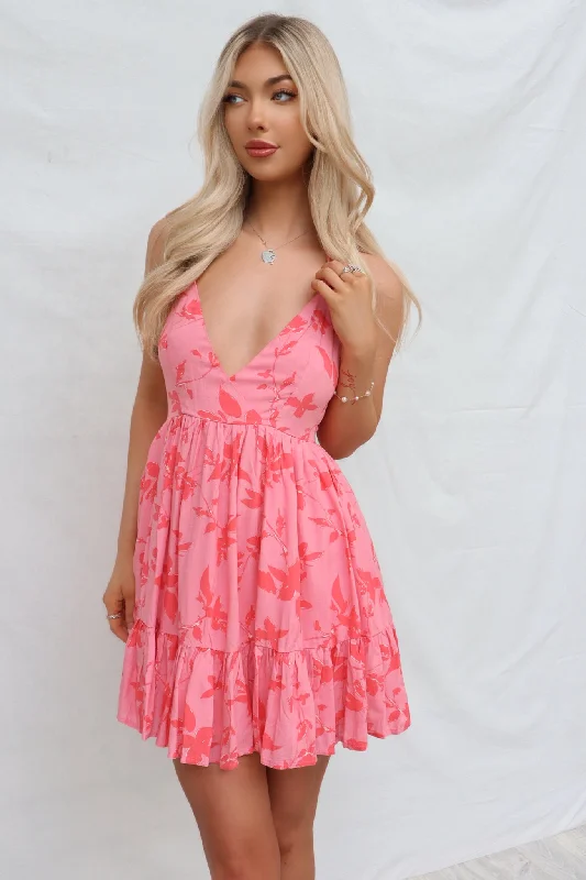 Pastel Styles Aaliyah Mini Dress - Pink