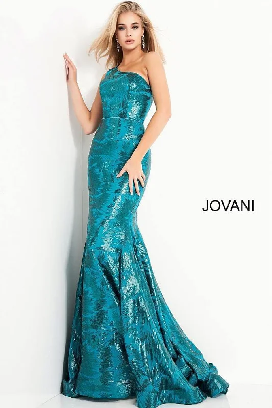 Eclectic Style Wardrobe Jovani 1845 Prom Long One Shoulder Prom Dress