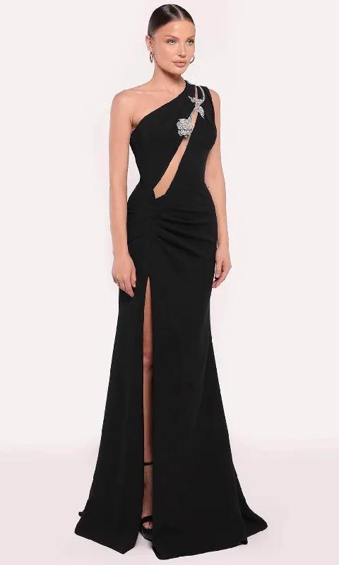 Current Trends Tarik Ediz 98857 - Plunging Cutout Long Gown