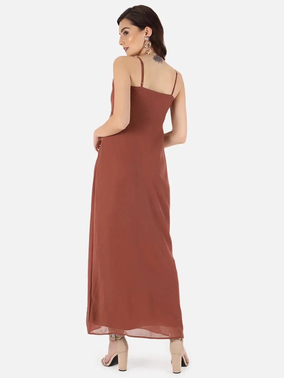 Trend Forward Threads Front Slit Maxi Dress