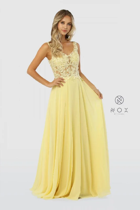 Stylish Savings Long Yellow Formal Dress Evening Gown