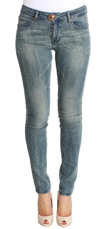 Elegant Clothing PLEIN SUD Chic Slim Skinny  Wash Women's