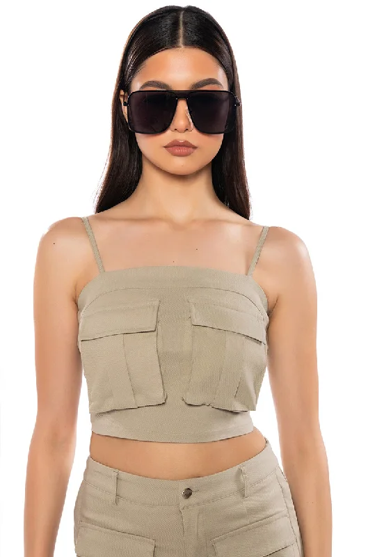 New Styles Just In PENNIE CARGO CROP TOP