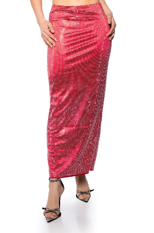 Gift Ideas DECISION MAKER RHINESTONE MAXI SKIRT