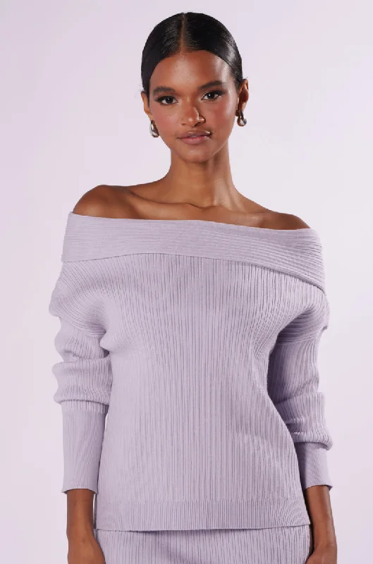 Trendsetting Threads CAN'T LOSE OFF THE SHOULDER KNIT SWEATER