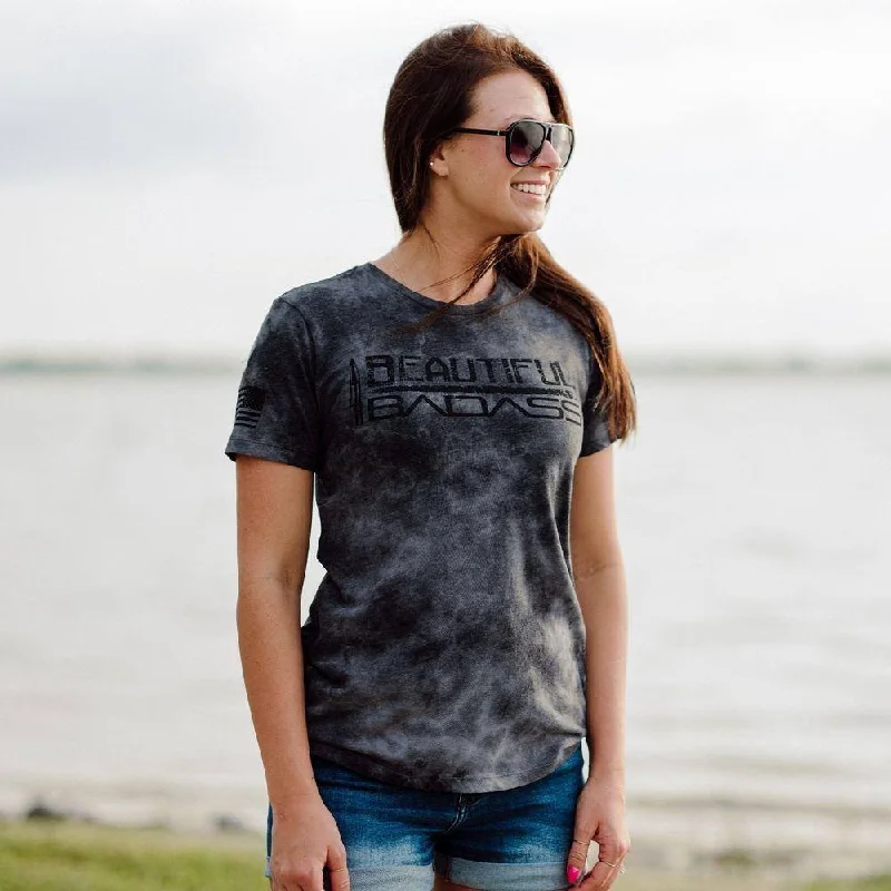 Essentials On Sale Women's Beautiful Badass T-Shirt - Black Wash