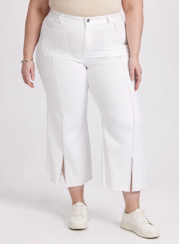 Budget-Friendly Fashion Joseph Ribkoff - Embellished Denim Capris