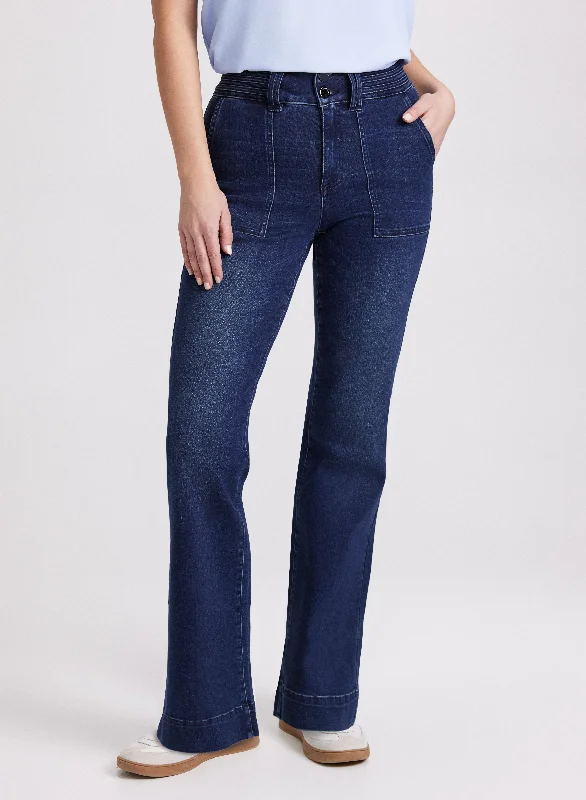 Fashion Forward Femme Flare Leg Jeans