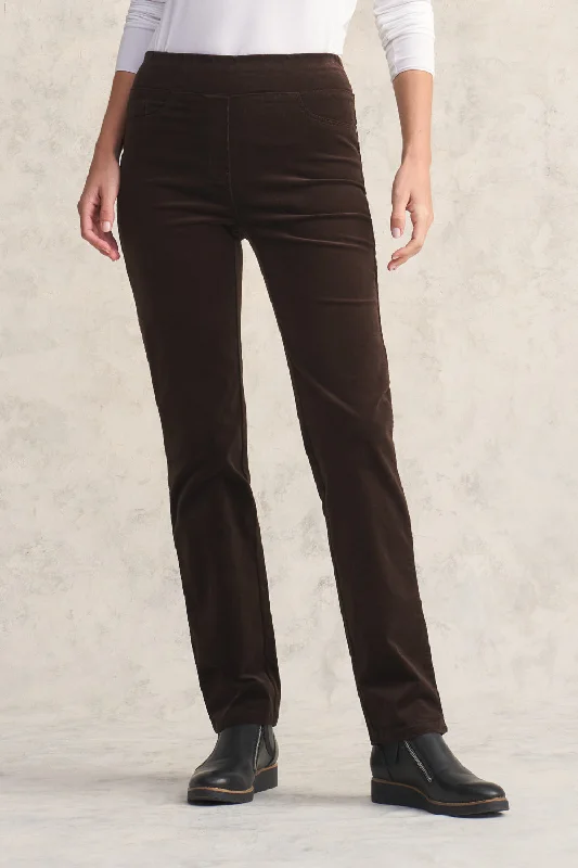 Effortless Everyday Wear Bengajean® Cord Straight Leg - Dark Chocolate