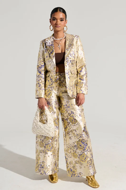 Chic Style, Always In Vogue GOLDIE BROCADE TROUSER