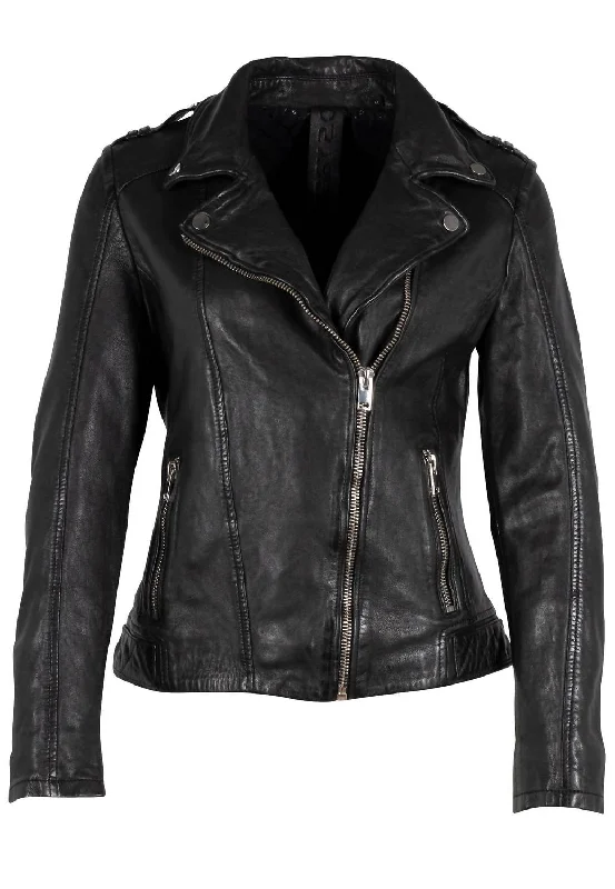 Flash Sale Now Women's Narin Leather Jacket In Black