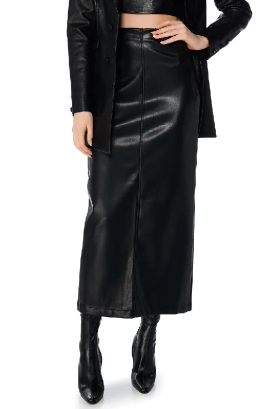 Huge Price Cut TOP TIER GIRL FAUX LEATHER MAXI SKIRT