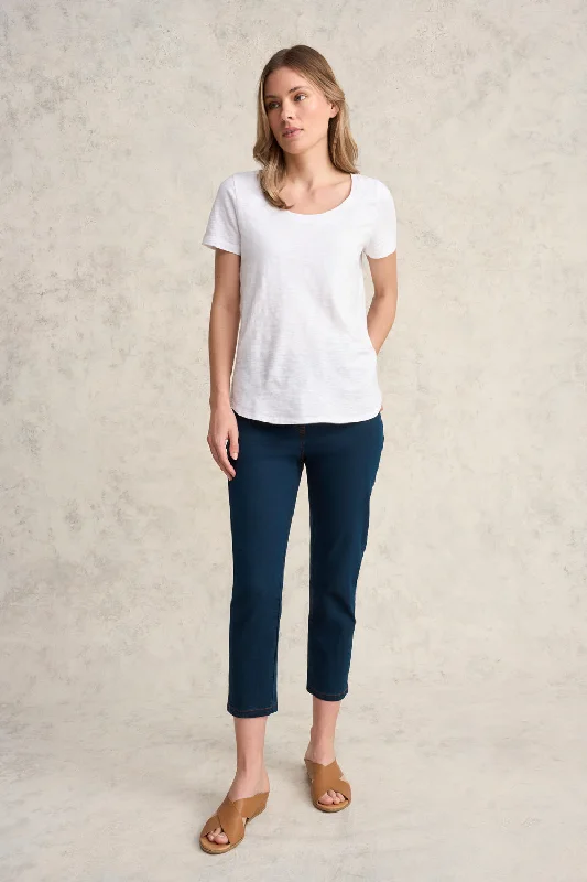 Effortless Chic Apparel Bengajean® 3/4 Slim Leg - Clean Denim Blue