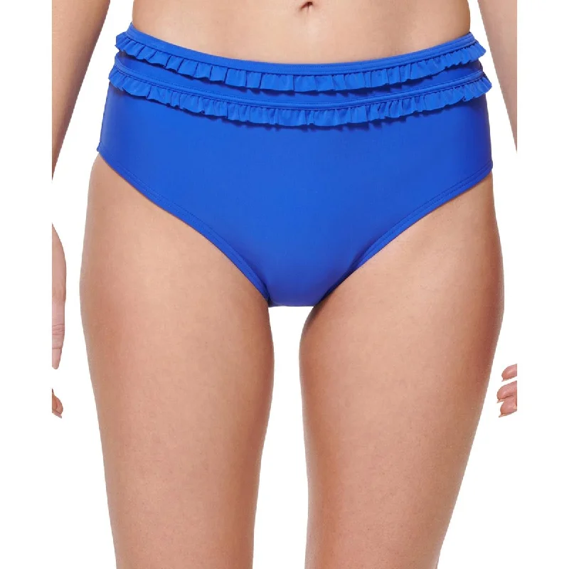 Online Boutiques Womens Solid High-Waist Swim Bottom Separates