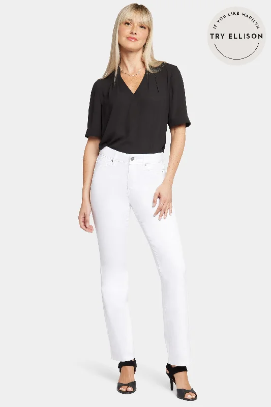 Trend Alert Ellison Straight Jeans - Optic White