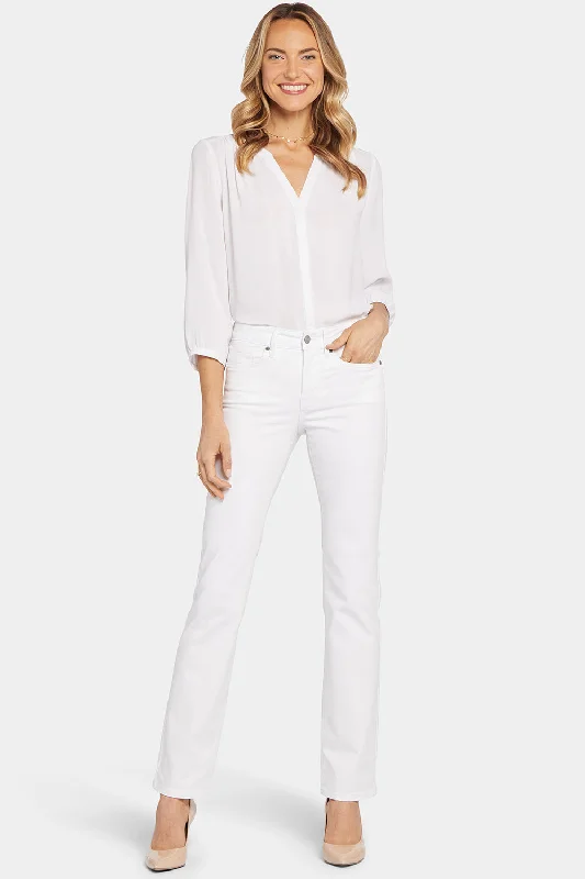 Elegant Fashion Marilyn Straight Jeans In Tall - Optic White