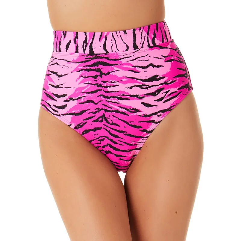 Pastel Styles Womens Tiger High-Waist Swim Bottom Separates