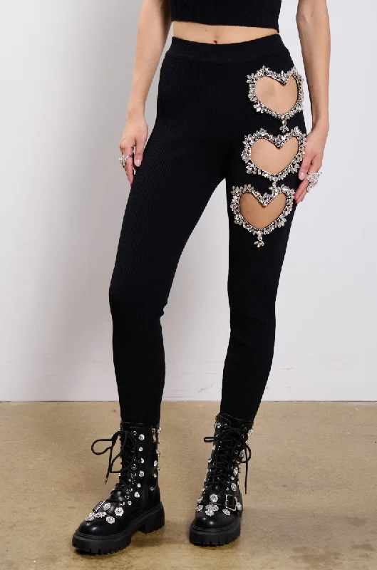 Elegant Attire For The Modern Lady HAND TO HEART EMBELLISHED LEGGINGS