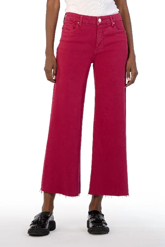 Casual Fashion Meg High Rise Wide Leg Jean In Dragon Fruit