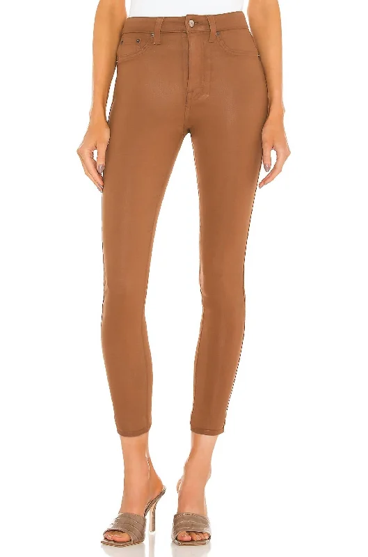 Best Boutiques Online Aline High Rise Skinny Jeans In Cognac