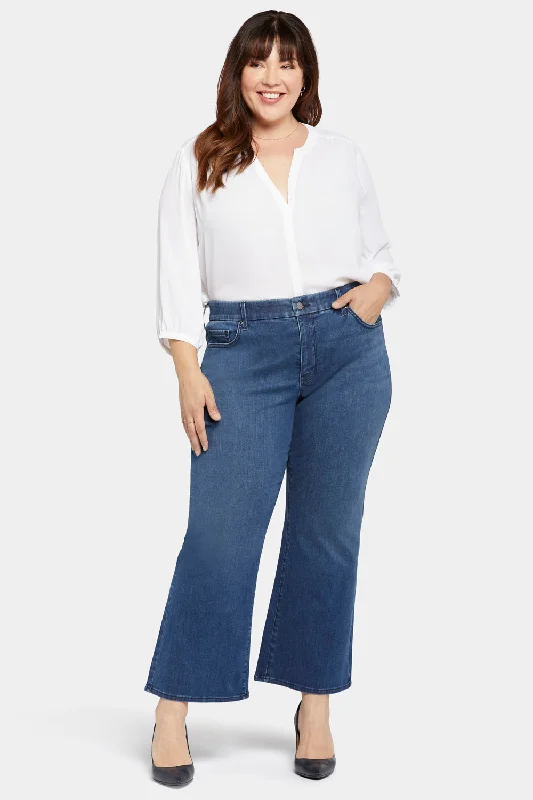 Top 10 Women's Online Clothing Stores Waist-match™ Relaxed Flared Jeans In Plus Size - Rendezvous