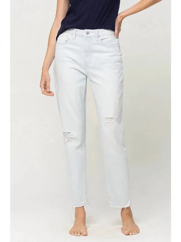 Rocker Chic Fashion Vintage Mom Jeans In Reform