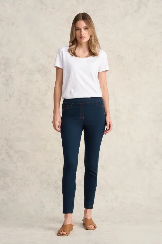 Trendsetter's Closet Bengajean® Good Earth Cotton® 7/8 Skinny Leg - Clean Denim Blue