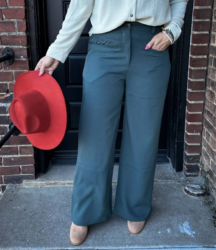 Outfits For Girls Balsam Wide Leg Pants In Green