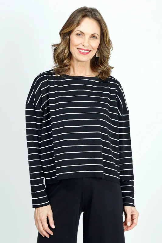 Eco Friendly Fashion Sale Planet Striped Mini Boxy Tee