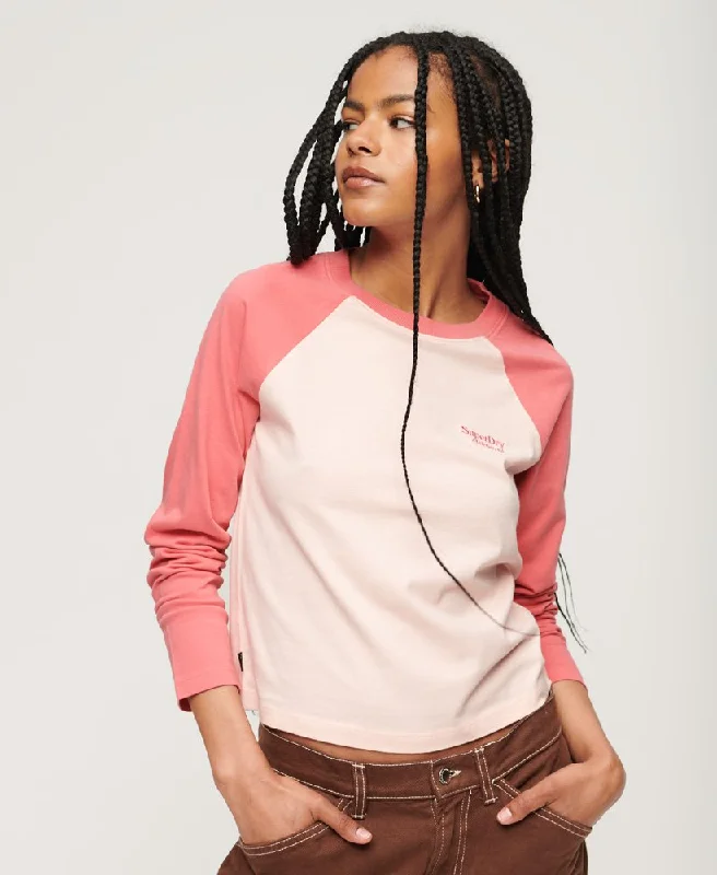 Latest Fashion Essential Logo Baseball Top | Strawb Cream Pink/Camping Pink