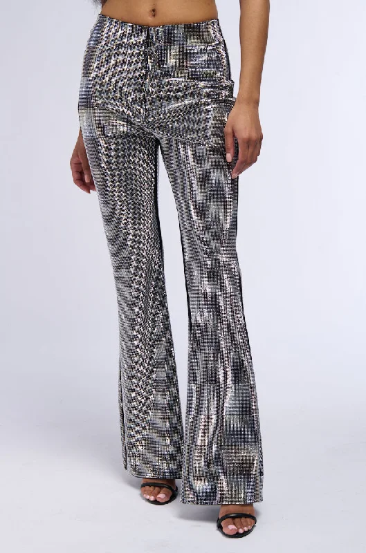 Limited Time DIAMONDS DANCING FLARE LEG TROUSER IN BLACK